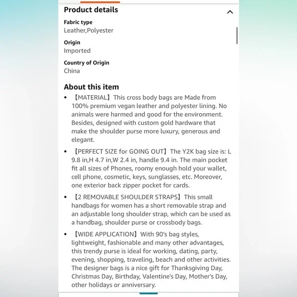 NWT Women Retro Vegan Leather Shoulder Bag with Zipper Closure - Picture 9 of 10